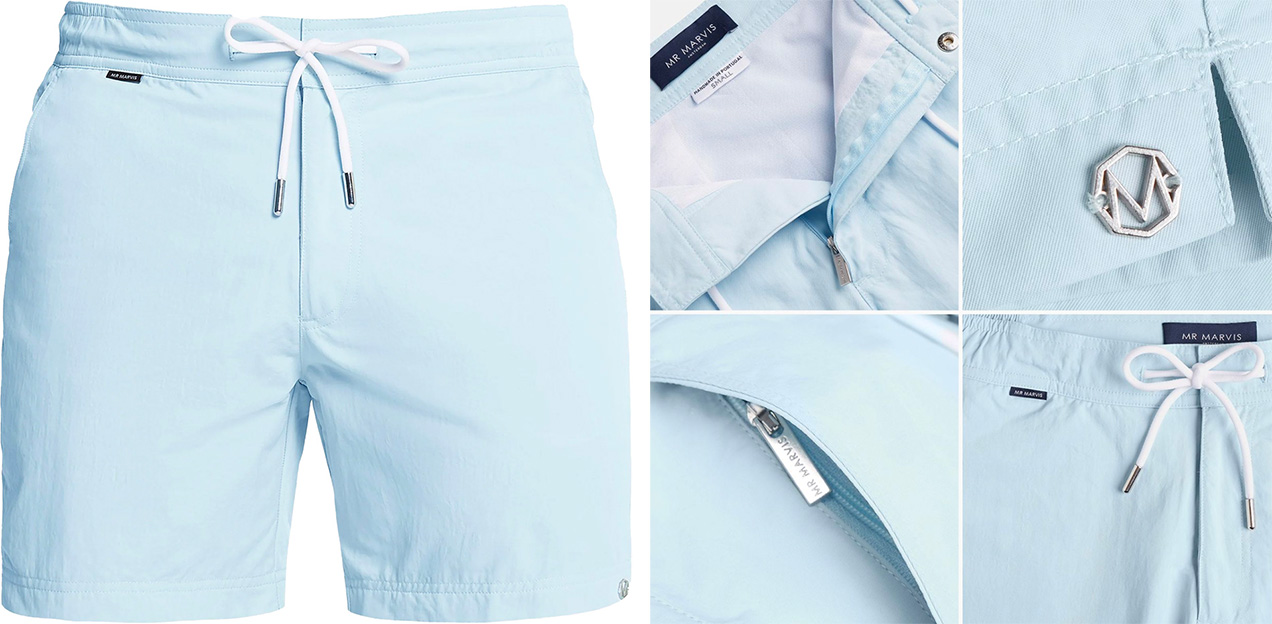 mr marvis blue swim shorts