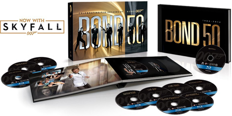 Bond 50 on Blu-Ray including SkyFall