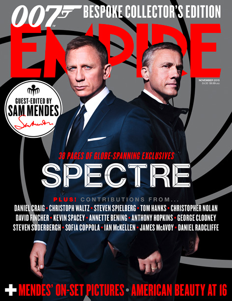 empire sam mendes november 2015 cover daniel craig christoph waltz
