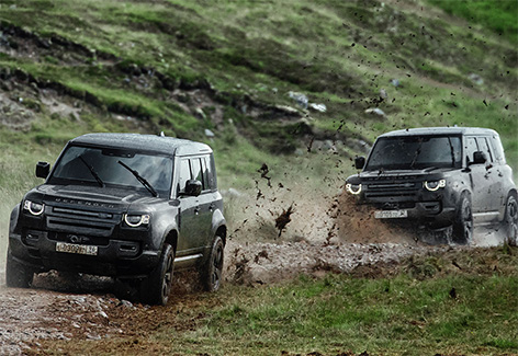 Land Rover New Defender No Time To Die advertisement
