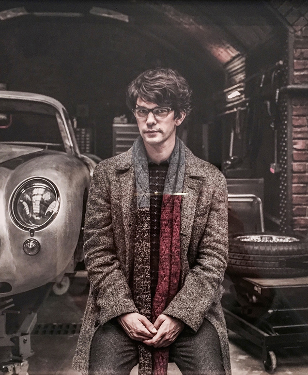 photo © Danjaq LLC, MGM, United Artists Q (Ben Whishaw) wearing the Billy Reid Astor Coat in a promotional image for SPECTRE