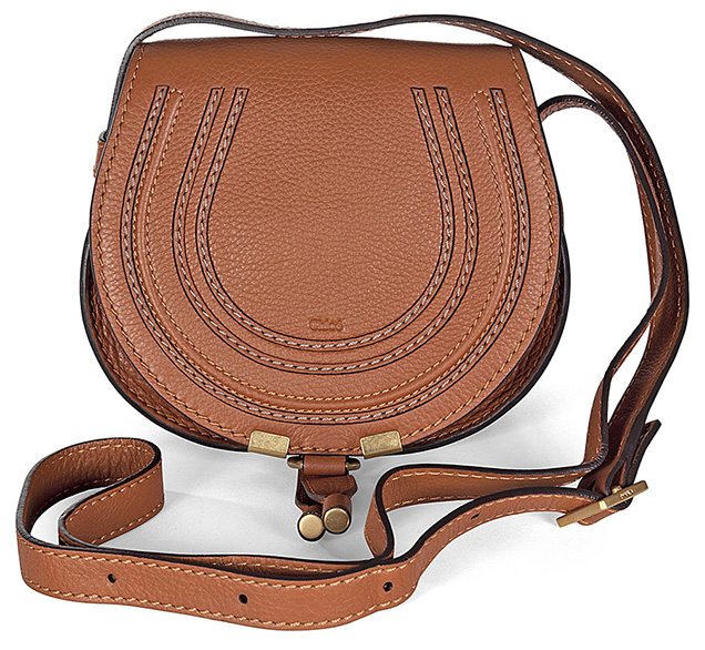 photo © Liberty London Chloé Marcie Small Saddle Bag tan leather