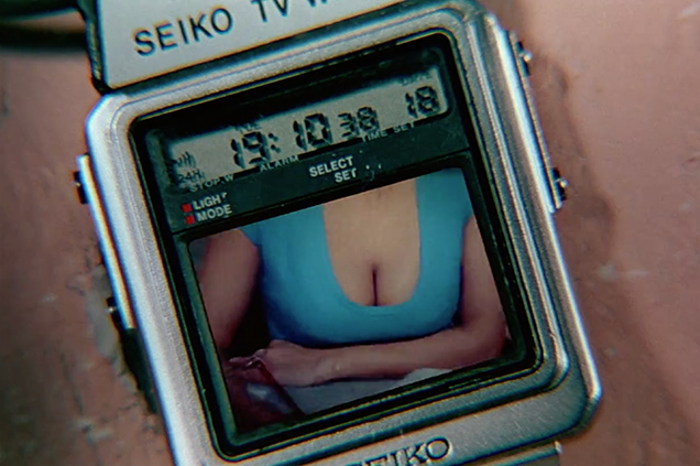 photo © Danjaq LLC, MGM, United Artists Bond uses the Seiko TV watch in Q's lab. The real Seiko TV watch didn't have a color screen