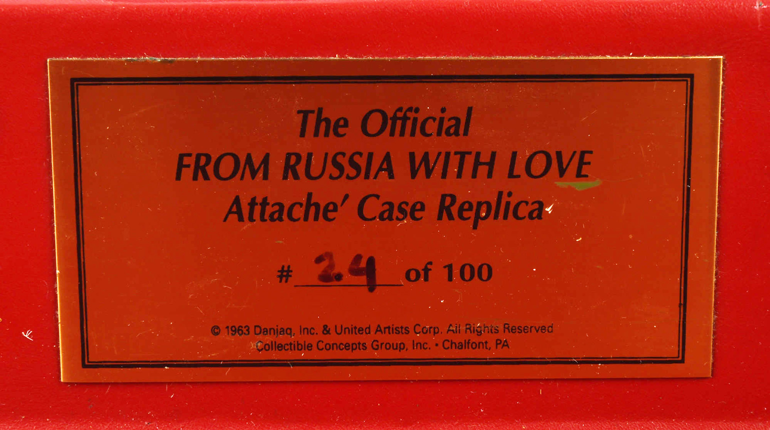 SD Studios From Russia With Love Attache Case 24 of 100 limited edition number plaque